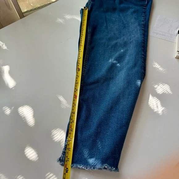 Pilcro The Yaya Blue Mid Rise Crop Jeans Women’s 16W - Picture 8 of 11